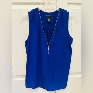 blue zip up vest from INC international concepts 💙